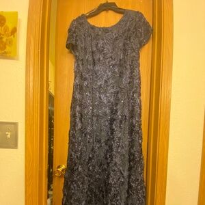 Dark Blue Full-length Evening Dress